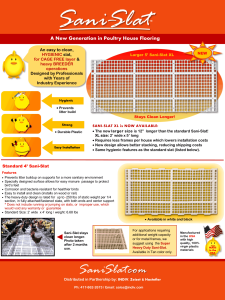 Sani Slat Poultry Flooring