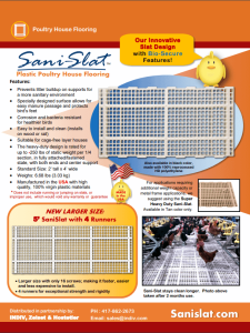 Sani Slat Poultry Flooring